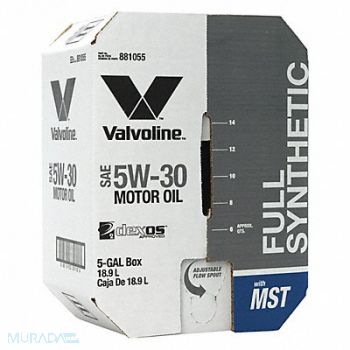 VALVOLINE Motor Oil 5 gal Sz 5W-30 SAE Grade Box, 453C12