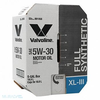VALVOLINE Motor Oil 5 gal Sz 5W-30 SAE Grade Box, 453C14