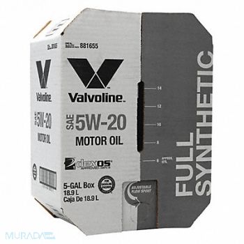 VALVOLINE Motor Oil 5 gal Sz 5W-20 SAE Grade Box, 453C16