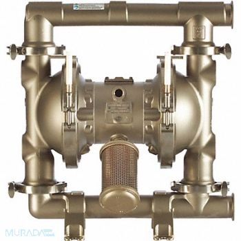 STANDARD PUMP DblDiaphPmp NPT PTFE/316 SStl 1/2 41gpm, 454U33