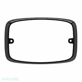 FEDERAL SIGNAL Bezel Black 6-7/64 Lx5-5/16 Hx1-13/64 W, 454W46