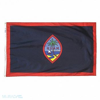 ANNIN FLAGMAKERS Country Flag Seal of Guam 5 ft H, 454W77