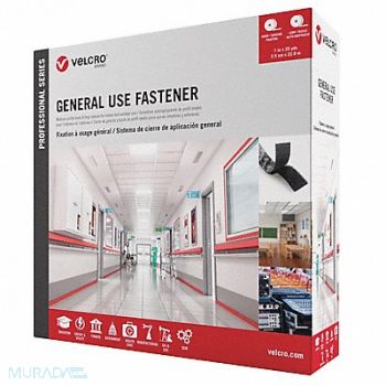 VELCRO BRAND Reclosable Fastener Hook-and-Loop, 454X12