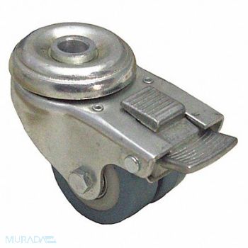 GRAINGER APPROVED Low-Profile Easy-Turn Bolt-Hole Caster, 454Y35