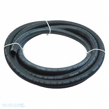 FILL-RITE Discharge Hose EPDM 3/4 I.D. 20 ft L, 454Z81