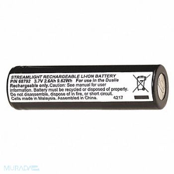 STREAMLIGHT Rechrg Batt Pack Lith-Ion 2600mAh Strmlt, 457A47