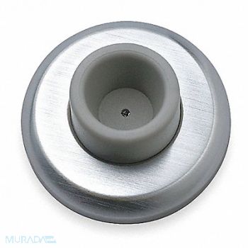 ROCKWOOD Door Stop Wall Mount SS Silver, 457D36