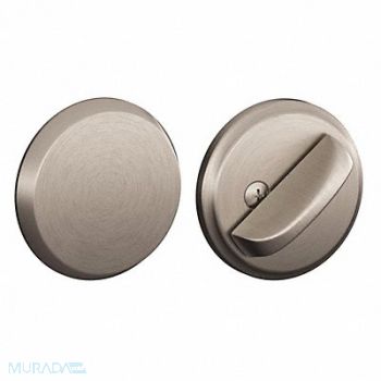 SCHLAGE RESIDENTIAL One-Sided Deadbolt Satin Nickel Finish, 457F91