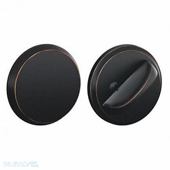 SCHLAGE RESIDENTIAL One-Sided Deadbolt Antique Bronze Finish, 457F93