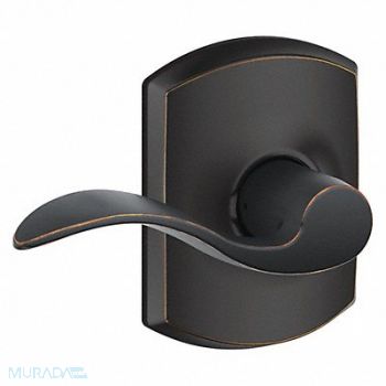 SCHLAGE RESIDENTIAL Lever Lockset Antique Bronze Passage, 457H13