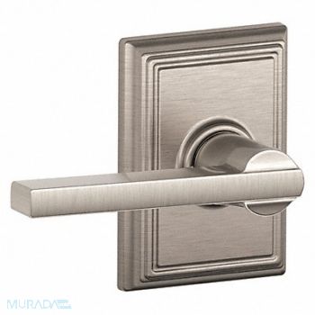 SCHLAGE RESIDENTIAL Door Lever Lockset Satin Nickel Passage, 457H42