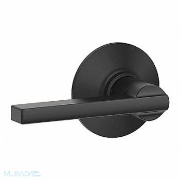 SCHLAGE RESIDENTIAL Lever Lockset Black Powder Coat Passage, 457H45
