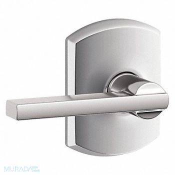 SCHLAGE RESIDENTIAL Door Lever Lockset Bright Chrome Passage, 457H48