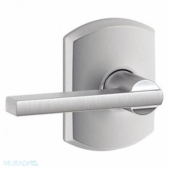 SCHLAGE RESIDENTIAL Door Lever Lockset Satin Chrome Passage, 457H49