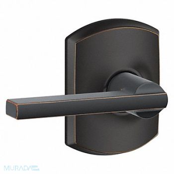 SCHLAGE RESIDENTIAL Lever Lockset Antique Bronze Passage, 457H50