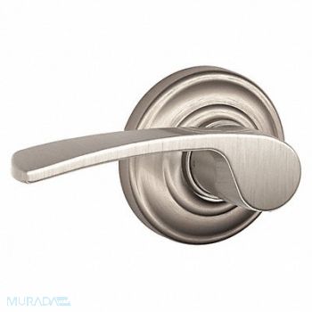 SCHLAGE RESIDENTIAL Door Lever Lockset Satin Nickel Passage, 457H52