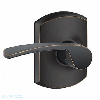 SCHLAGE RESIDENTIAL Lever Lockset Antique Bronze Passage, 457H59