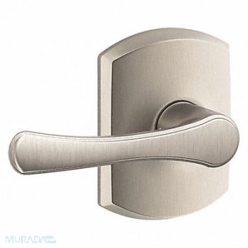 SCHLAGE RESIDENTIAL Door Lever Lockset Satin Nickel Passage, 457H65