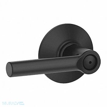 SCHLAGE RESIDENTIAL Lever Lockset Black Powder Coat Privacy, 457J27