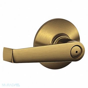 SCHLAGE RESIDENTIAL Lever Antique Brass/Bright Chrome Finish, 457J71
