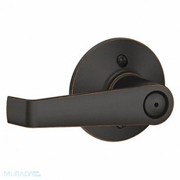 SCHLAGE RESIDENTIAL Lever Lockset Antique Bronze Privacy, 457J75