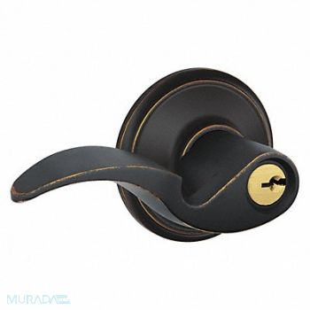 SCHLAGE RESIDENTIAL Lever Lockset Antique Bronze Entrance, 457K34