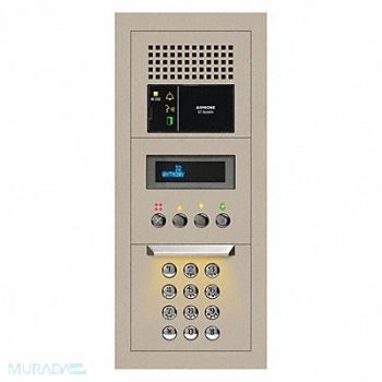 AIPHONE Audio Entrance Station 7-1/2 H x 5/8 D, 457K54