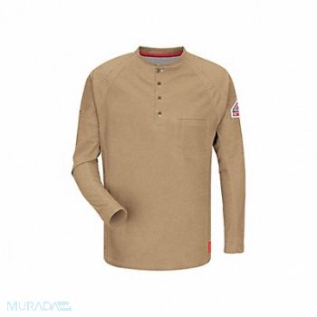 VF IMAGEWEAR J2394 Flame-Resistant Crewneck Shirt L Khaki, 458L78
