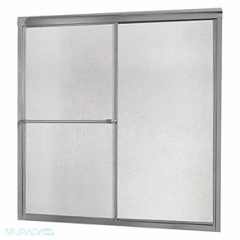 FOREMOST Tub Door Silver Dbl Slid 58 in, 458N37