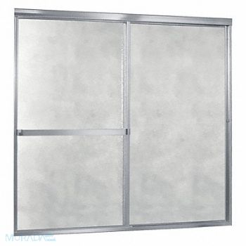 FOREMOST Tub Door Silver Dbl Slid 55 in, 458N96
