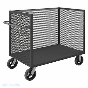 GRAINGER APPROVED Mesh Box Truck 2400 lb Ld Cap. Steel, 458R48