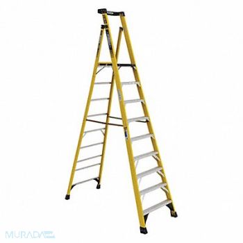 WERNER Podium Stepladder 375 lb Load Capacity, 458R97