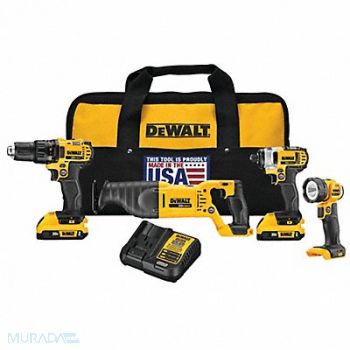 DEWALT Cordless Combination Kit 4 Tools 20V DC, 459R41
