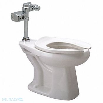 ZURN Flush Valve Toilet 10 Rough-In Floor, 45A130