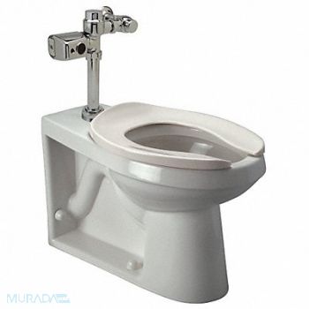 ZURN Flush Valve Toilet 4-1/8 Rough-In Floor, 46CD79