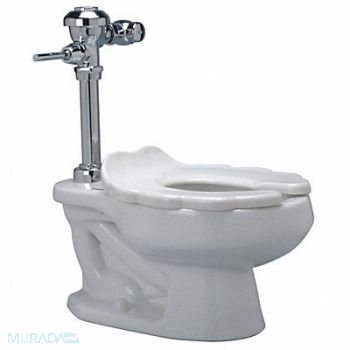 ZURN Flush Valve Toilet 10 Rough-In Floor, 45A148