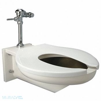 ZURN Flush Valve Toilet 7-1/4 Rough-In Wall, 46CD85