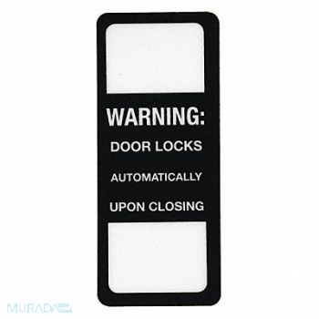 NATIONAL GUARD Security Label 2 15/16 x 1 1/4in Acrylic, 45AC55