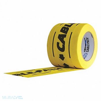 PROTAPES Gaffer s Tape Black/Yellow 6inx30 yd, 45AW60
