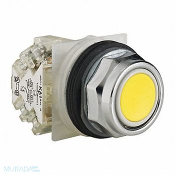 SCHNEIDER ELECTRIC H7068 Non-Illuminated Push Button Yellow, 45C495