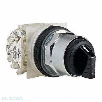 SCHNEIDER ELECTRIC Non-Illum Selectr Swtch 30mm 3 Pos Lever, 45C544