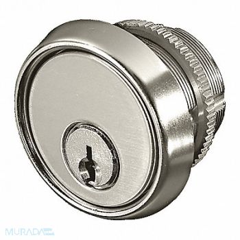 SECURITRON Mortise Cylinder SS Mfr No MK 2 Keys, 45CF65