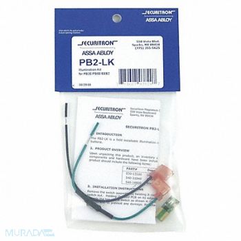 SECURITRON Illumination Kit SS Mfr No PB2/PB5, 45CF68