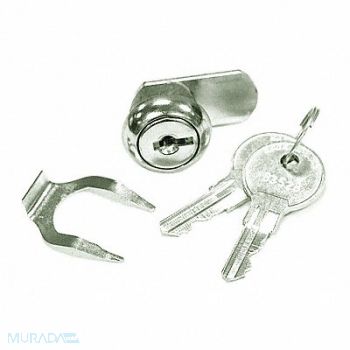 SECURITRON Disc Cam Lock For Thickness 1/8in Chrome, 45CF81