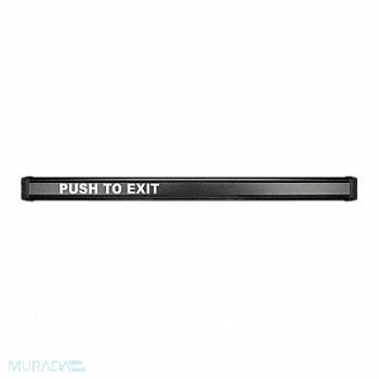 SECURITRON Push to Exit Bar DPDT SurfaceMounted Blk, 45CF83