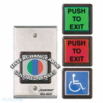 SECURITRON Push to Exit Button SPDT Momentary 5A, 45CF98