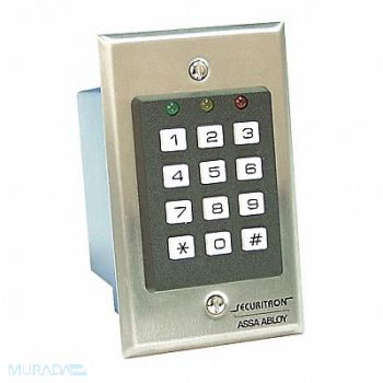 SECURITRON Access Control Keypad DK-16 12Key Indoor, 45CG23
