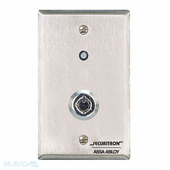 SECURITRON Tubular Keyswitch SS 7A Alternate, 45CG70