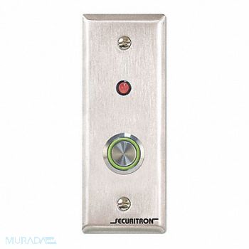SECURITRON Push to Exit Button SPDT Narrow Stile 4A, 45CG68