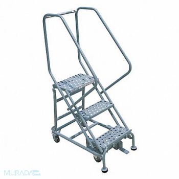 COTTERMAN Rolling Ladder 60 in H 3 Steps 50 deg., 45CJ54